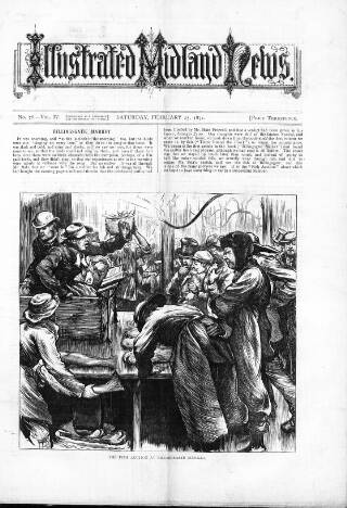 cover page of Illustrated Midland News published on February 25, 1871