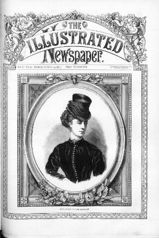 cover page of Illustrated Newspaper published on November 25, 1871