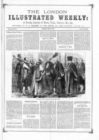 cover page of London Illustrated Weekly published on June 20, 1874