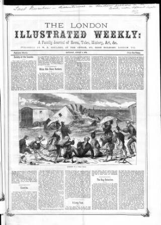 cover page of London Illustrated Weekly published on August 8, 1874