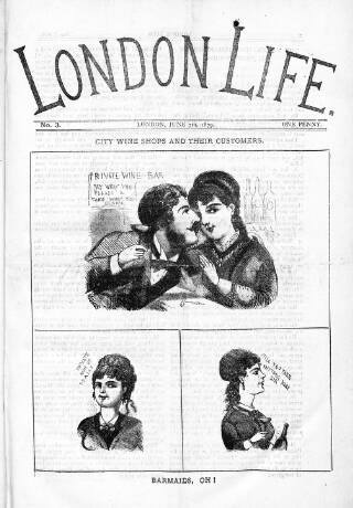 cover page of London Life 1879 published on June 7, 1879