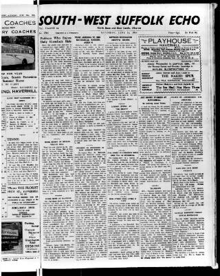 cover page of Haverhill Echo published on June 18, 1955