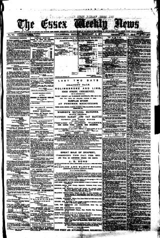 cover page of Essex Weekly News published on February 2, 1877