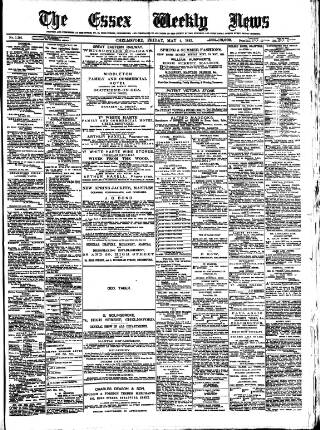 cover page of Essex Weekly News published on May 4, 1883