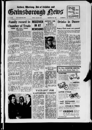 cover page of Retford, Worksop, Isle of Axholme and Gainsborough News published on May 4, 1962