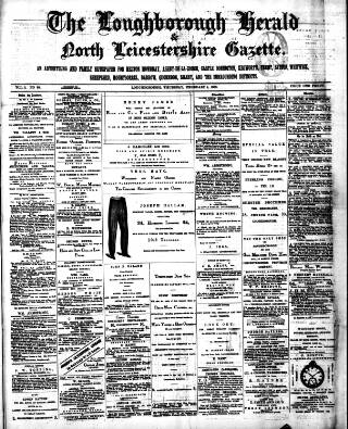 cover page of Loughborough Herald & North Leicestershire Gazette published on February 2, 1882