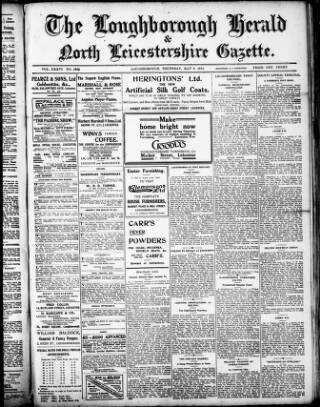 cover page of Loughborough Herald & North Leicestershire Gazette published on May 4, 1916