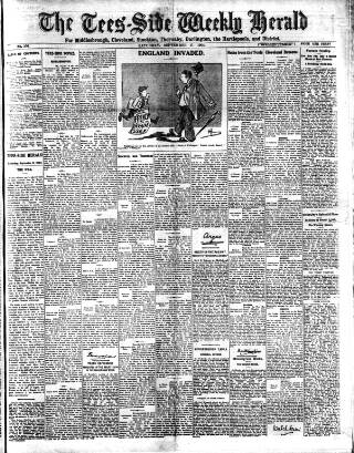 cover page of Tees-side Weekly Herald published on September 17, 1904