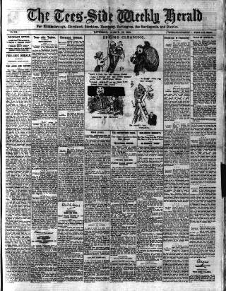 cover page of Tees-side Weekly Herald published on March 19, 1910