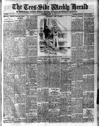 cover page of Tees-side Weekly Herald published on June 18, 1910
