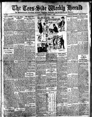 cover page of Tees-side Weekly Herald published on November 2, 1912