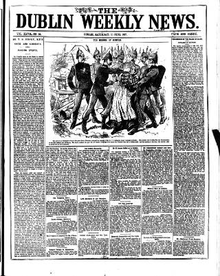 cover page of Dublin Weekly News published on June 18, 1887