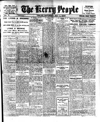 cover page of Kerry People published on May 4, 1907