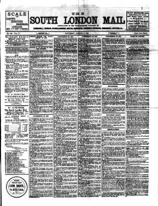 cover page of South London Mail published on August 2, 1890