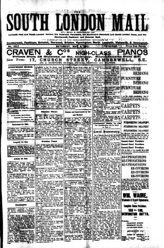 cover page of South London Mail published on May 4, 1901