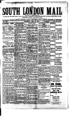 cover page of South London Mail published on June 18, 1904
