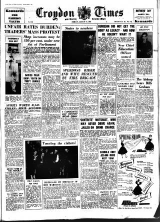 cover page of Croydon Times published on March 19, 1954