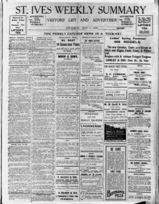 cover page of St. Ives Weekly Summary published on May 4, 1916