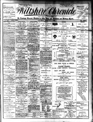 cover page of Trowbridge Chronicle published on February 2, 1901