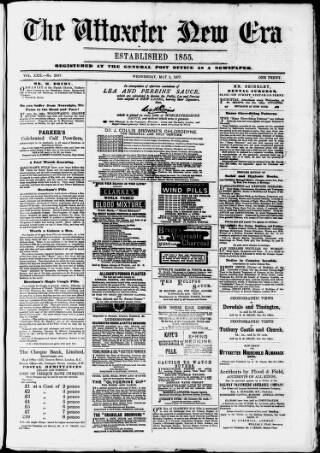 cover page of Uttoxeter New Era published on May 2, 1877