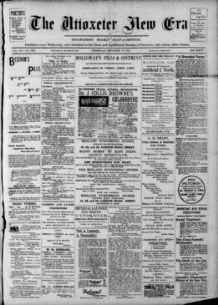 cover page of Uttoxeter New Era published on September 17, 1902