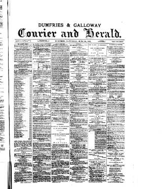 cover page of Dumfries & Galloway Courier and Herald published on June 18, 1887