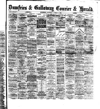 cover page of Dumfries & Galloway Courier and Herald published on August 2, 1890