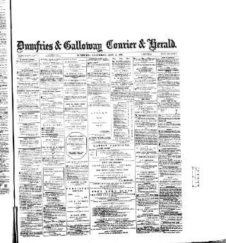 cover page of Dumfries & Galloway Courier and Herald published on May 2, 1891