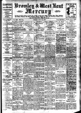cover page of Bromley & West Kent Mercury published on May 4, 1934