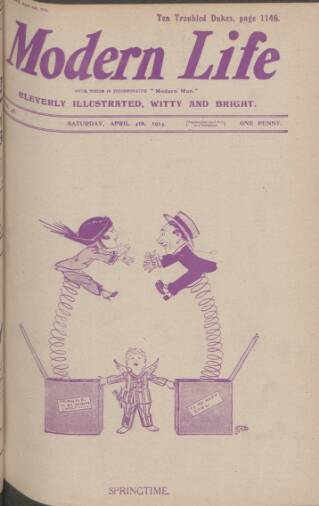 cover page of Modern Man published on April 4, 1914