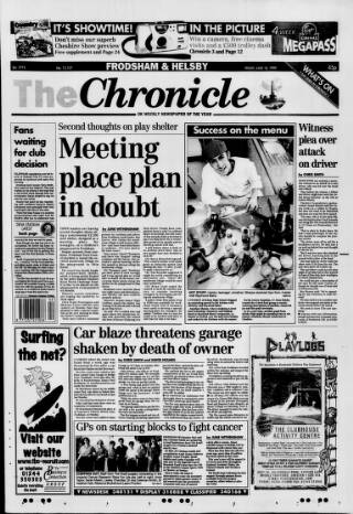 cover page of Chester Chronicle (Frodsham & Helsby Edition) published on June 18, 1999