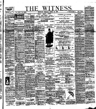 cover page of Witness (Belfast) published on June 18, 1897