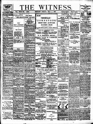 cover page of Witness (Belfast) published on May 4, 1900