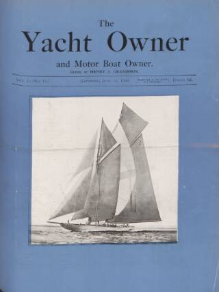 cover page of Yacht Owner and Motor Boat Owner published on June 14, 1924