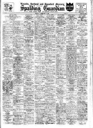 cover page of Spalding Guardian published on February 2, 1951