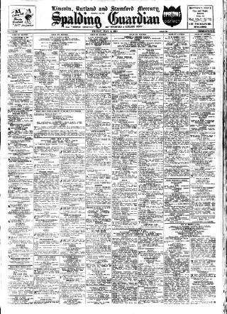 cover page of Spalding Guardian published on May 4, 1951