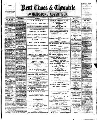 cover page of Kent Times published on June 18, 1891