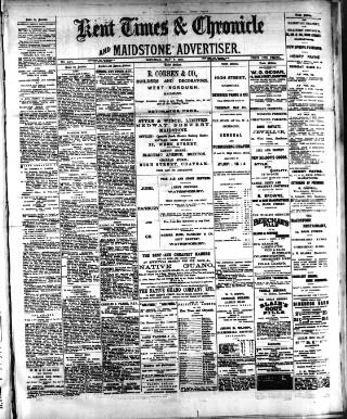 cover page of Kent Times published on May 2, 1903
