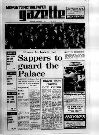cover page of South Eastern Gazette published on November 2, 1971