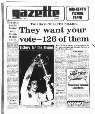 cover page of South Eastern Gazette published on May 4, 1976