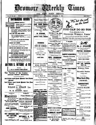 cover page of Dromore Weekly Times and West Down Herald published on September 17, 1910