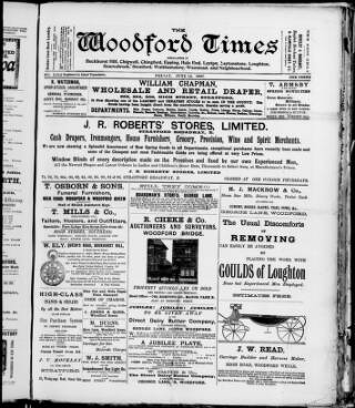 cover page of Woodford Times published on June 18, 1897