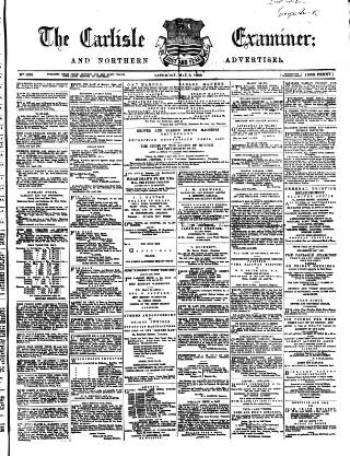 cover page of Carlisle Examiner and North Western Advertiser published on May 2, 1868