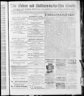 cover page of Redcar and Saltburn-by-the-Sea Gazette published on May 4, 1889