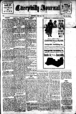 cover page of Caerphilly Journal published on May 2, 1918