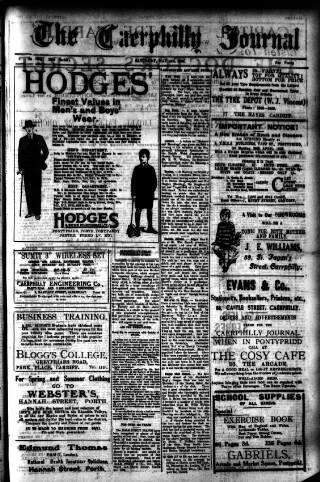 cover page of Caerphilly Journal published on May 4, 1929
