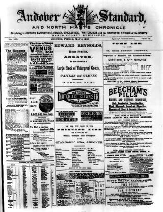 cover page of Andover Chronicle published on May 2, 1902