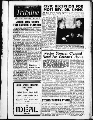 cover page of Munster Tribune published on May 4, 1965