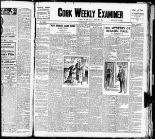 cover page of Cork Weekly Examiner published on August 2, 1913