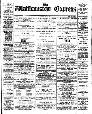 cover page of Walthamstow Express published on May 20, 1899
